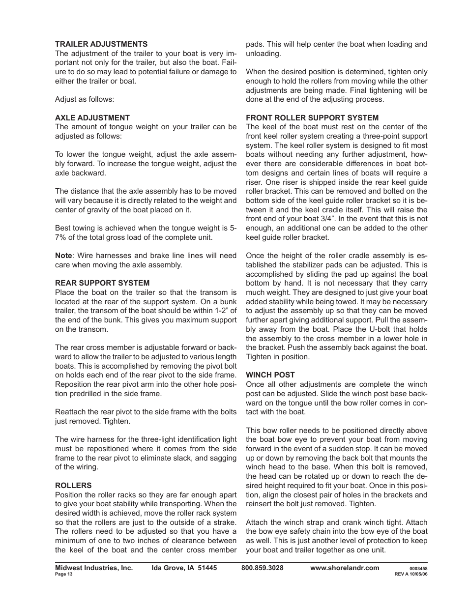 ShoreLand'r SLR40TBXLW V.1 User Manual | Page 13 / 14