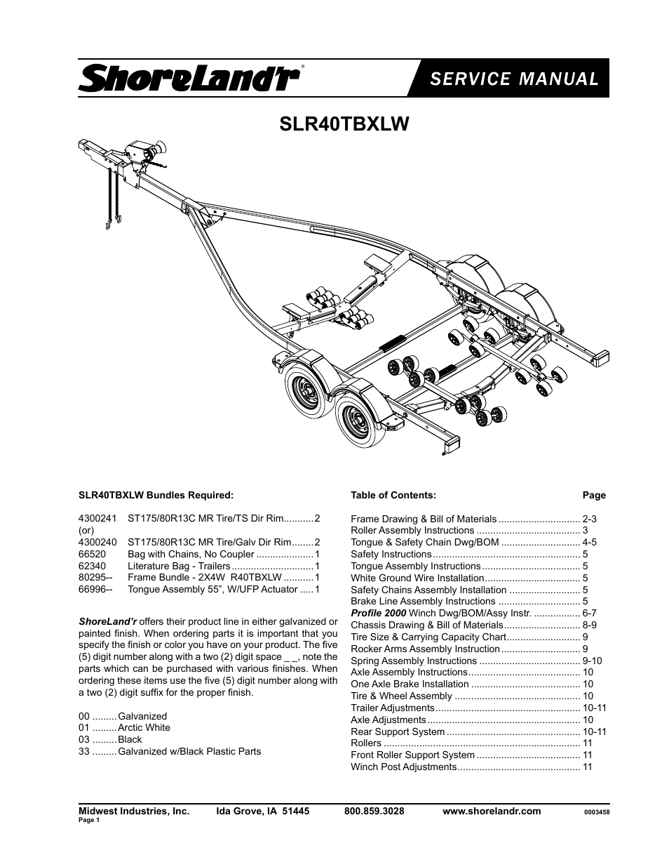 ShoreLand'r SLR40TBXLW V.2 User Manual | 12 pages