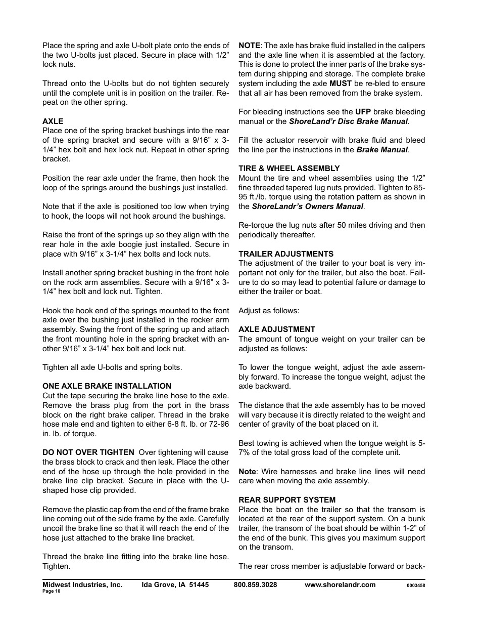 ShoreLand'r SLR40TBXLW V.2 User Manual | Page 10 / 12