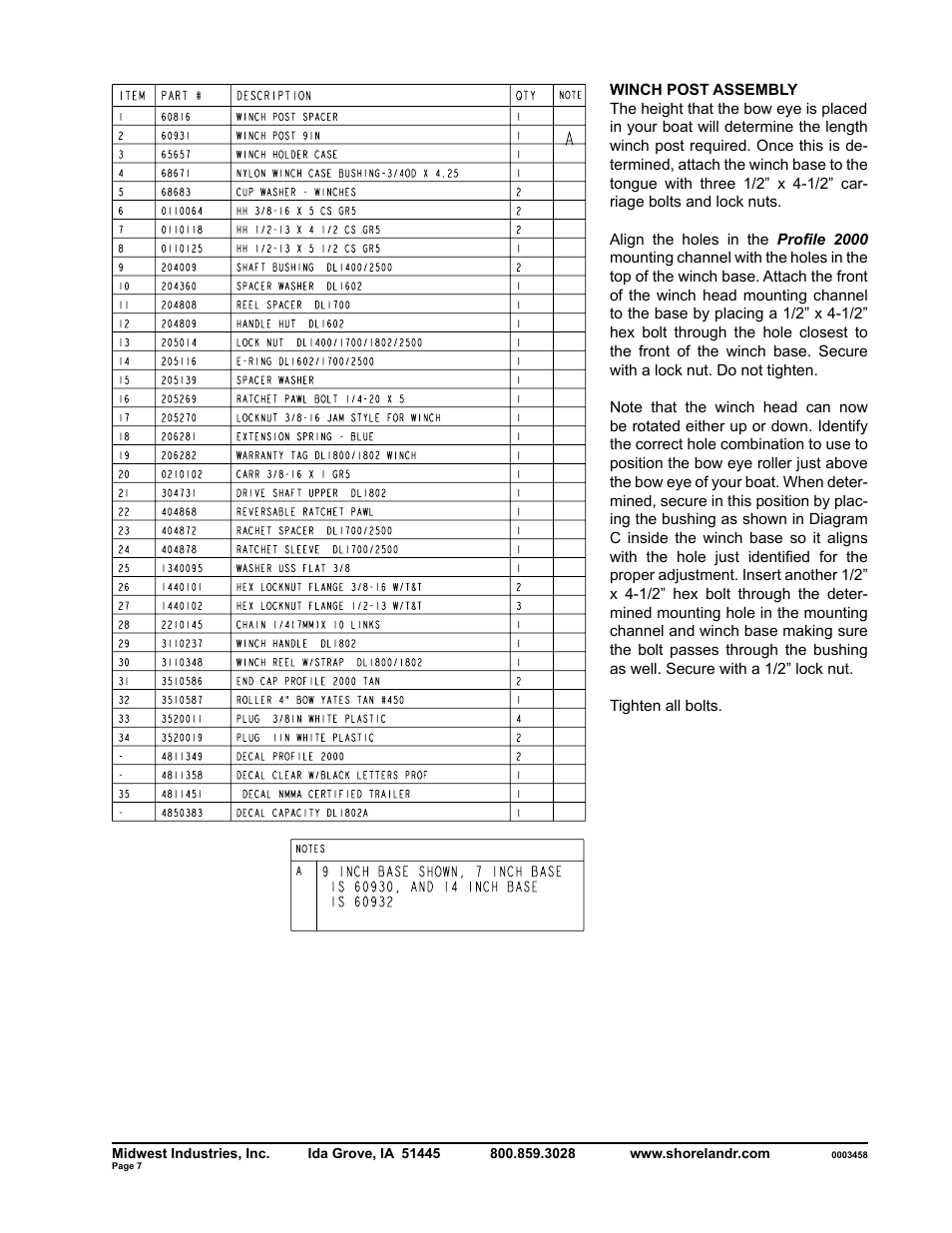 ShoreLand'r SLR40TBXLW V.2 User Manual | Page 7 / 12