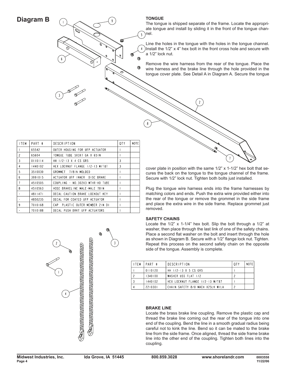 Diagram b | ShoreLand'r SLR46TABL User Manual | Page 4 / 14