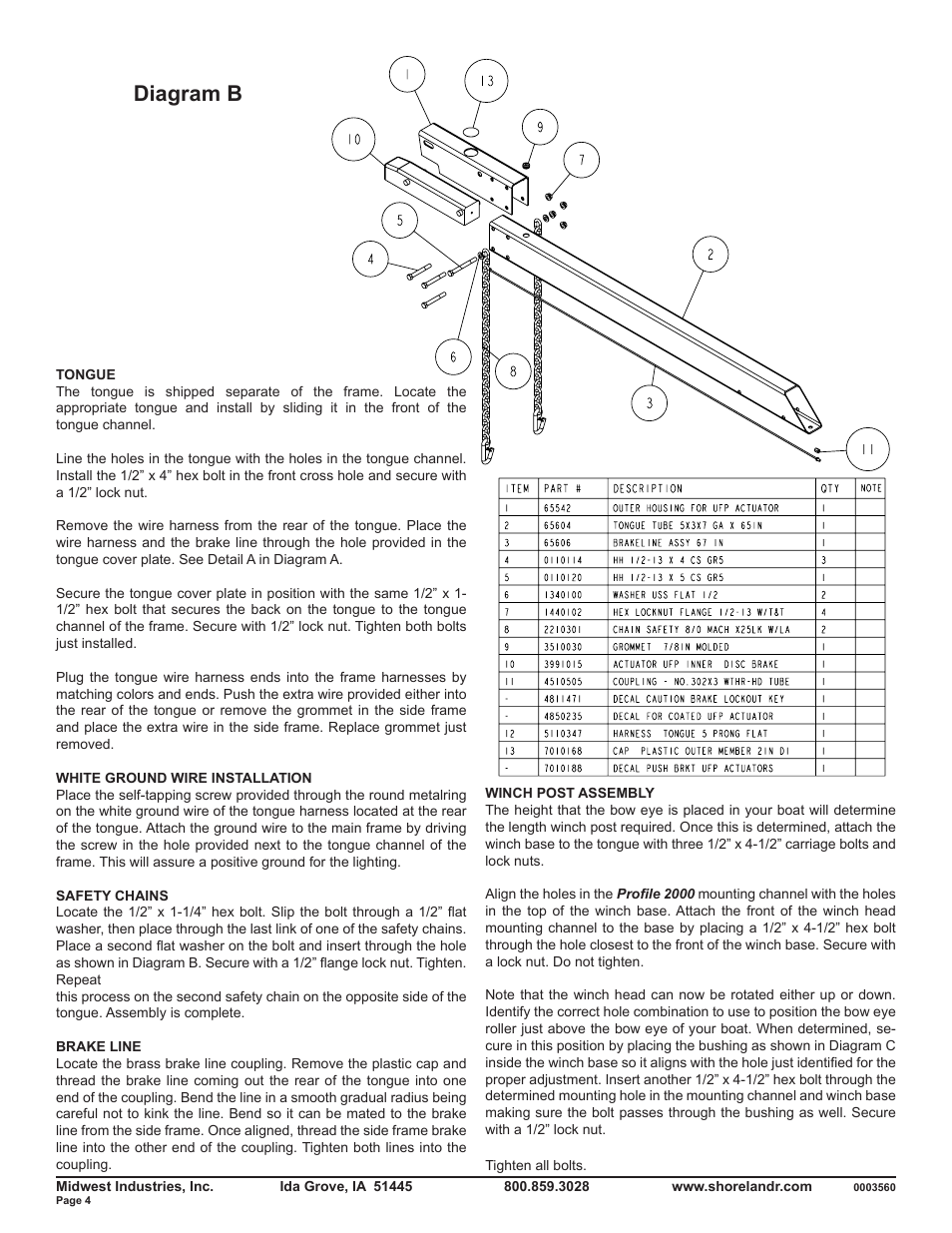 Diagram b | ShoreLand'r SLR46TBBL V.1 User Manual | Page 4 / 10