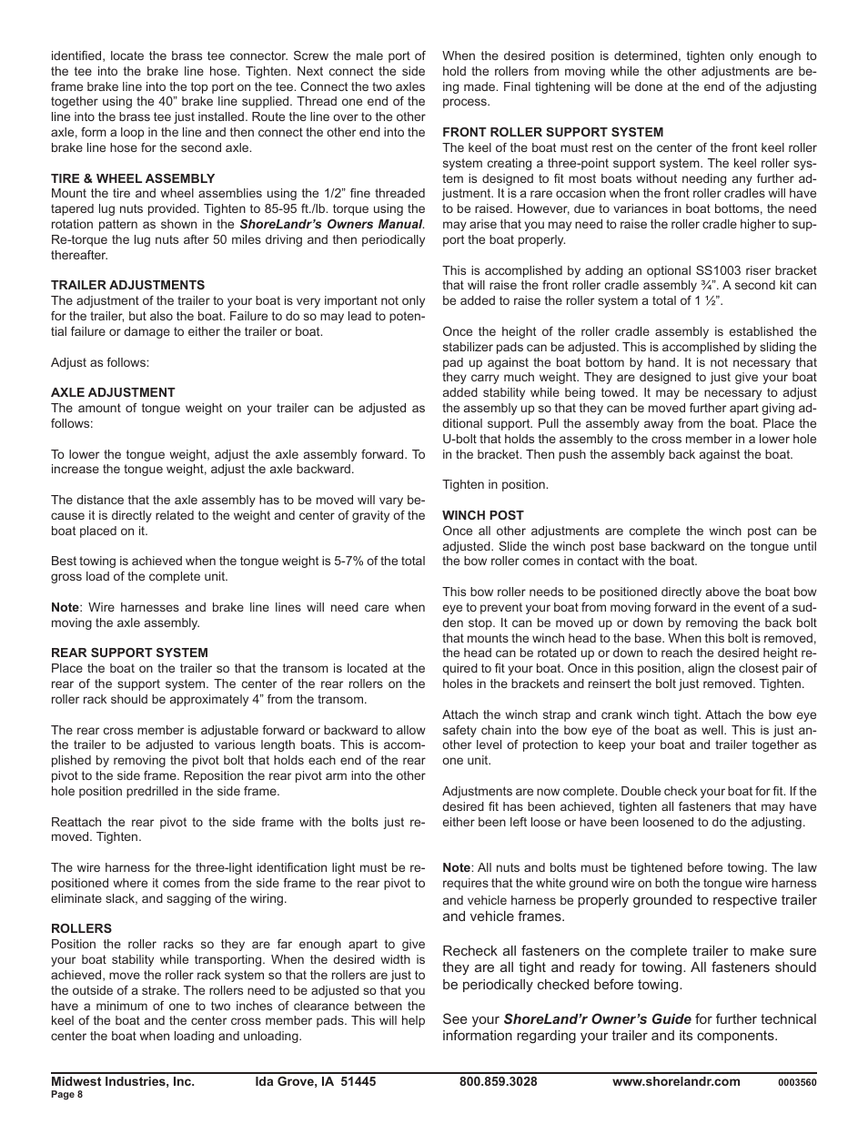 ShoreLand'r SLR46TBBL V.1 User Manual | Page 8 / 10