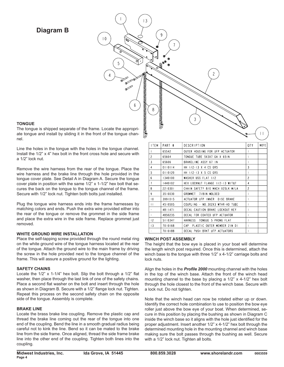 Diagram b | ShoreLand'r SLR46TBL V.1 User Manual | Page 4 / 10