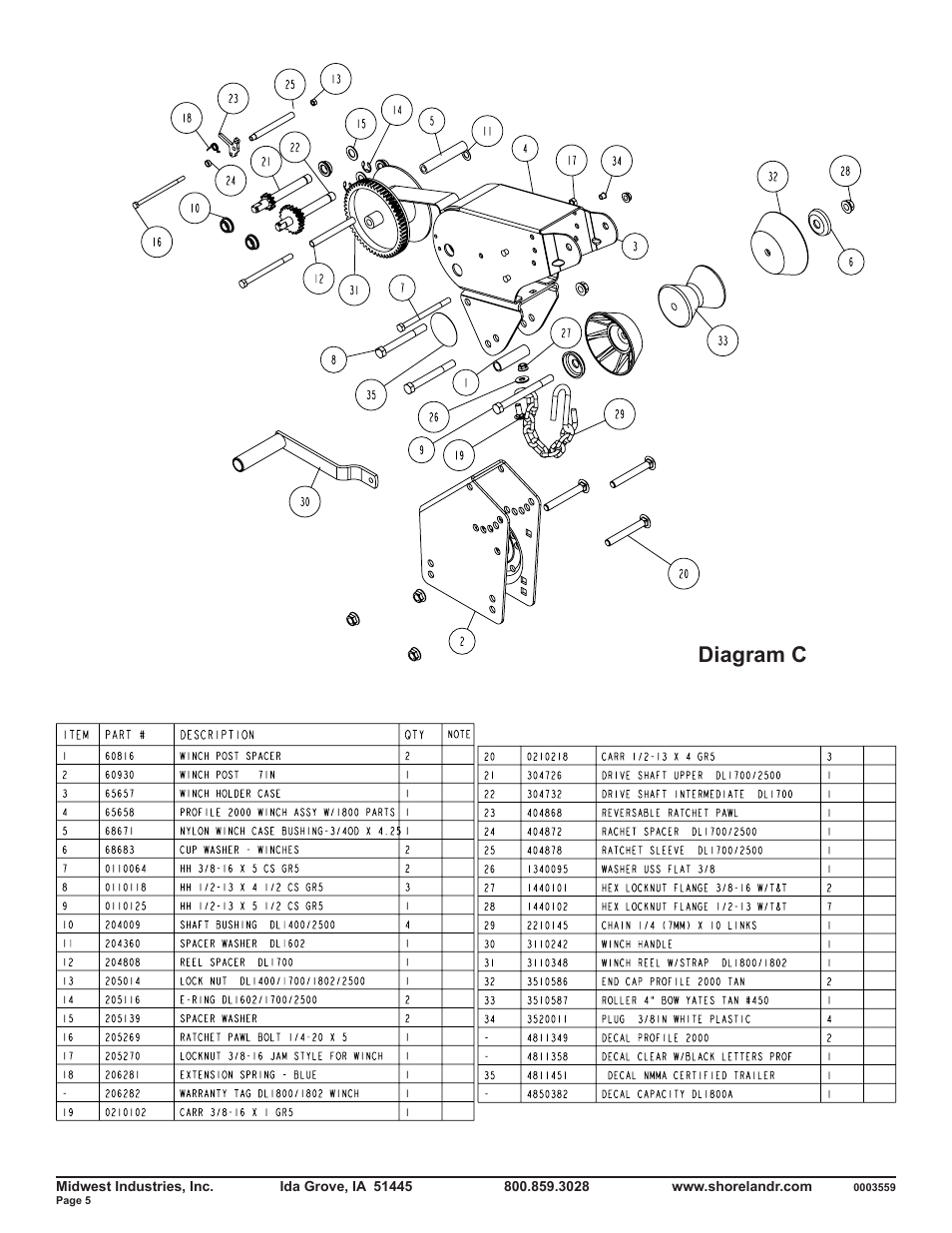 Diagram c | ShoreLand'r SLR46TBL V.1 User Manual | Page 5 / 10