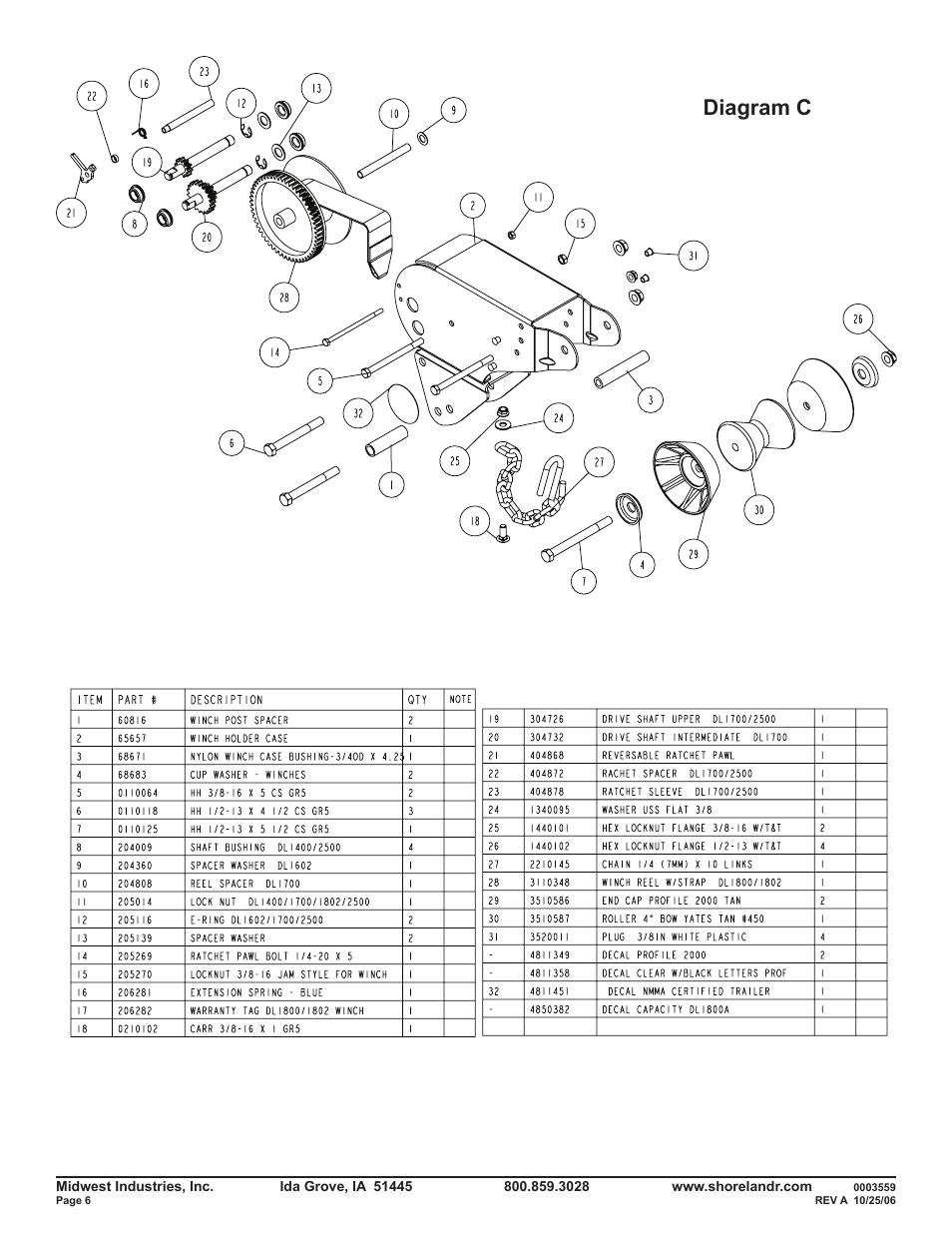 Diagram c | ShoreLand'r SLR46TBL V.2 User Manual | Page 6 / 14