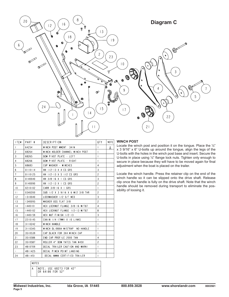 Diagram c | ShoreLand'r SLR46TBLSP User Manual | Page 5 / 10