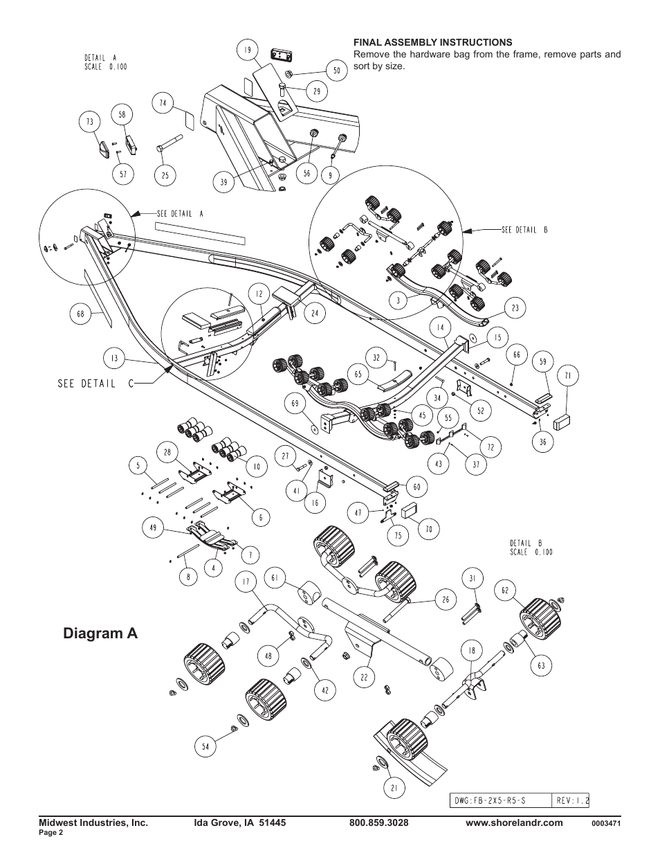 Diagram a | ShoreLand'r SLR46TBS V.2 User Manual | Page 2 / 10