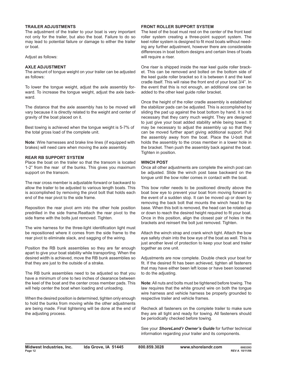 ShoreLand'r SLRB2313BL V.1 User Manual | Page 12 / 12