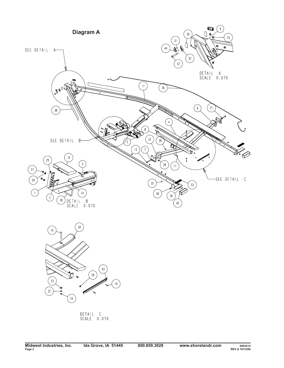 Diagram a | ShoreLand'r SLRB2313BLW V.1 User Manual | Page 2 / 12