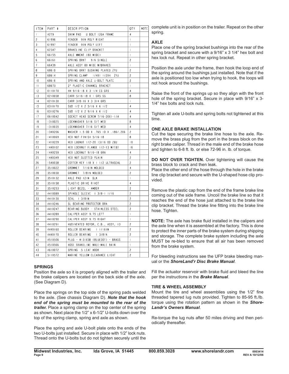 ShoreLand'r SLRB2313BLW V.1 User Manual | Page 9 / 12