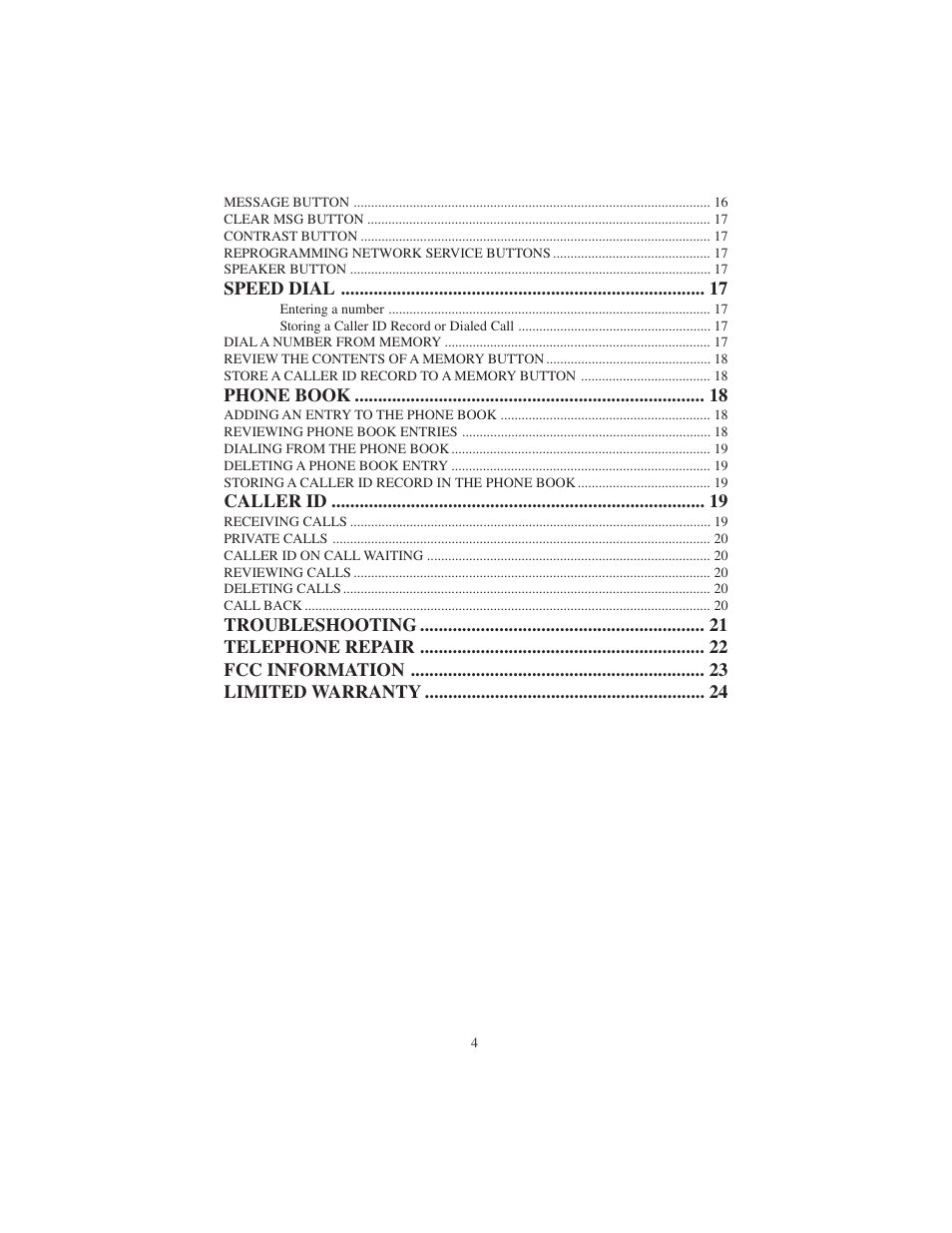 Cortelco 9225 User Manual | Page 4 / 24