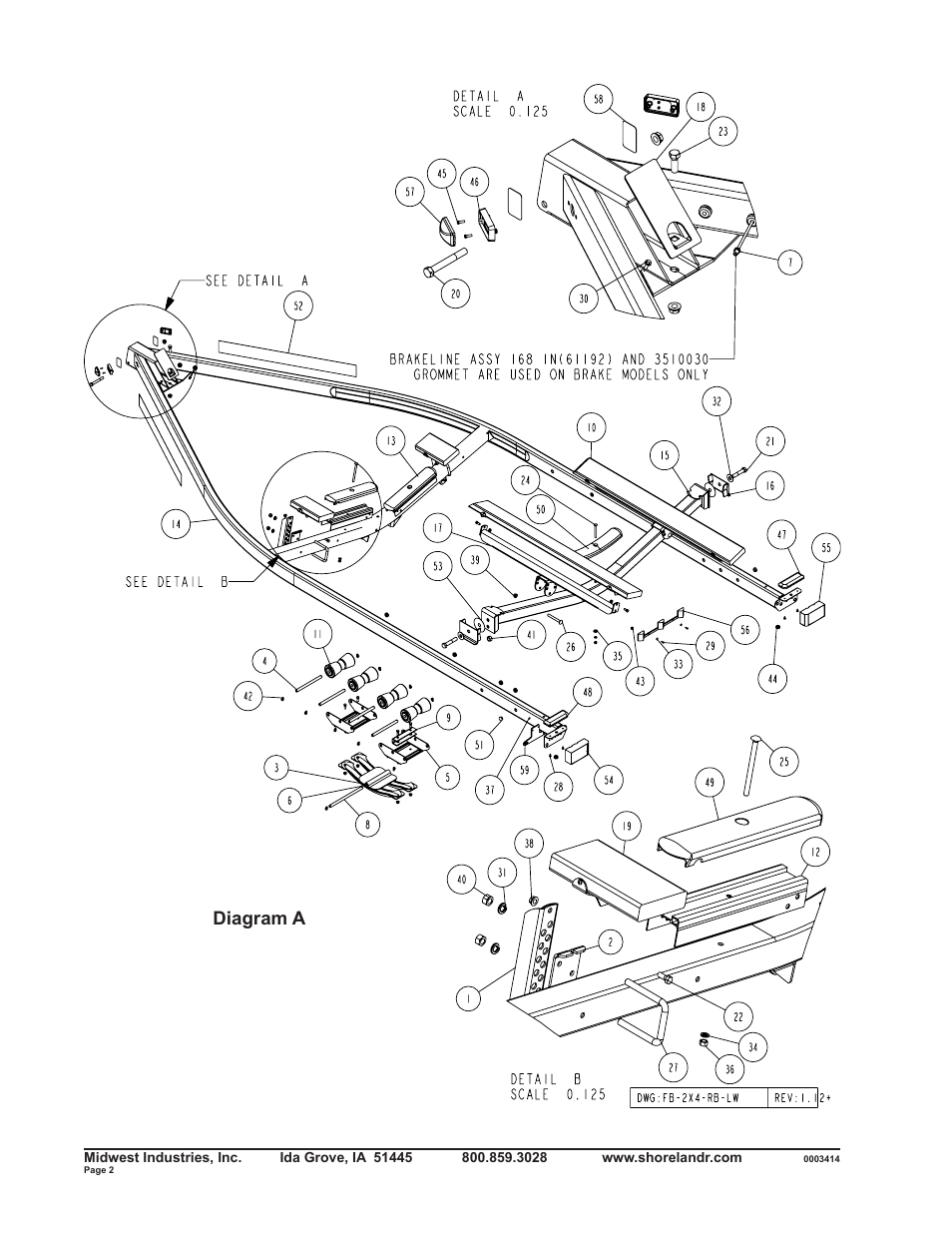 Diagram a | ShoreLand'r SLRB2313BLW V.2 User Manual | Page 2 / 10