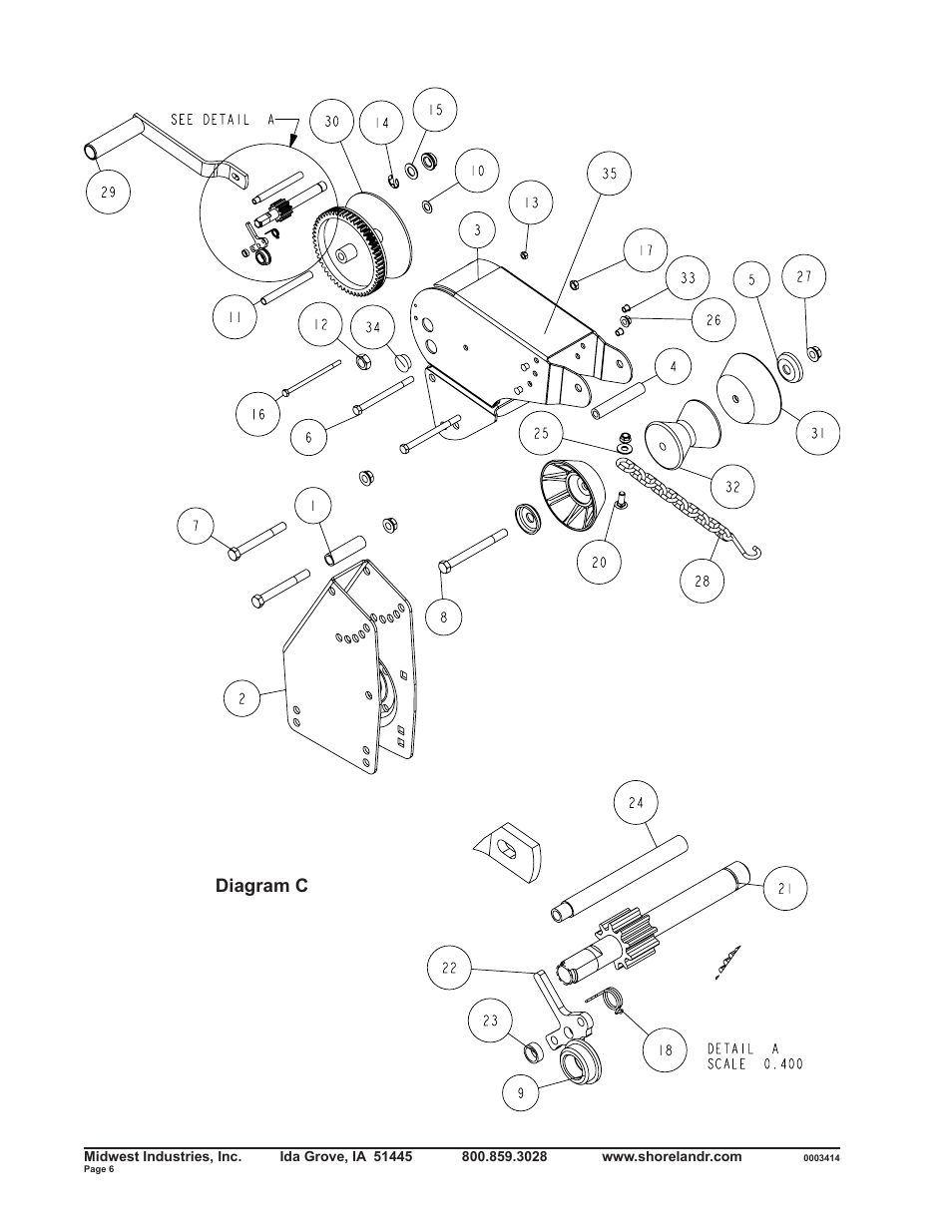 Diagram c | ShoreLand'r SLRB2313BLW V.2 User Manual | Page 6 / 10