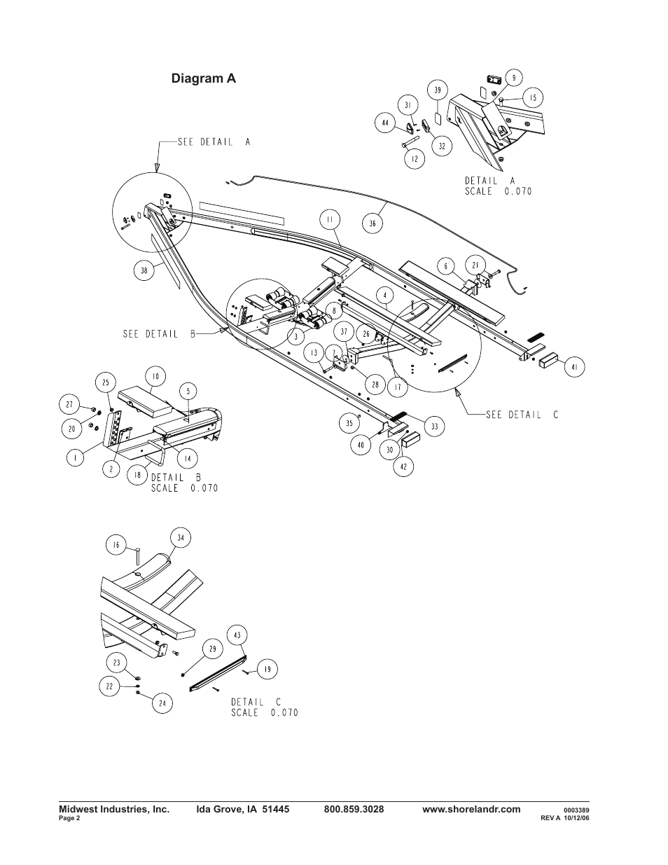 Diagram a | ShoreLand'r SLRB2313BS V.1 User Manual | Page 2 / 12