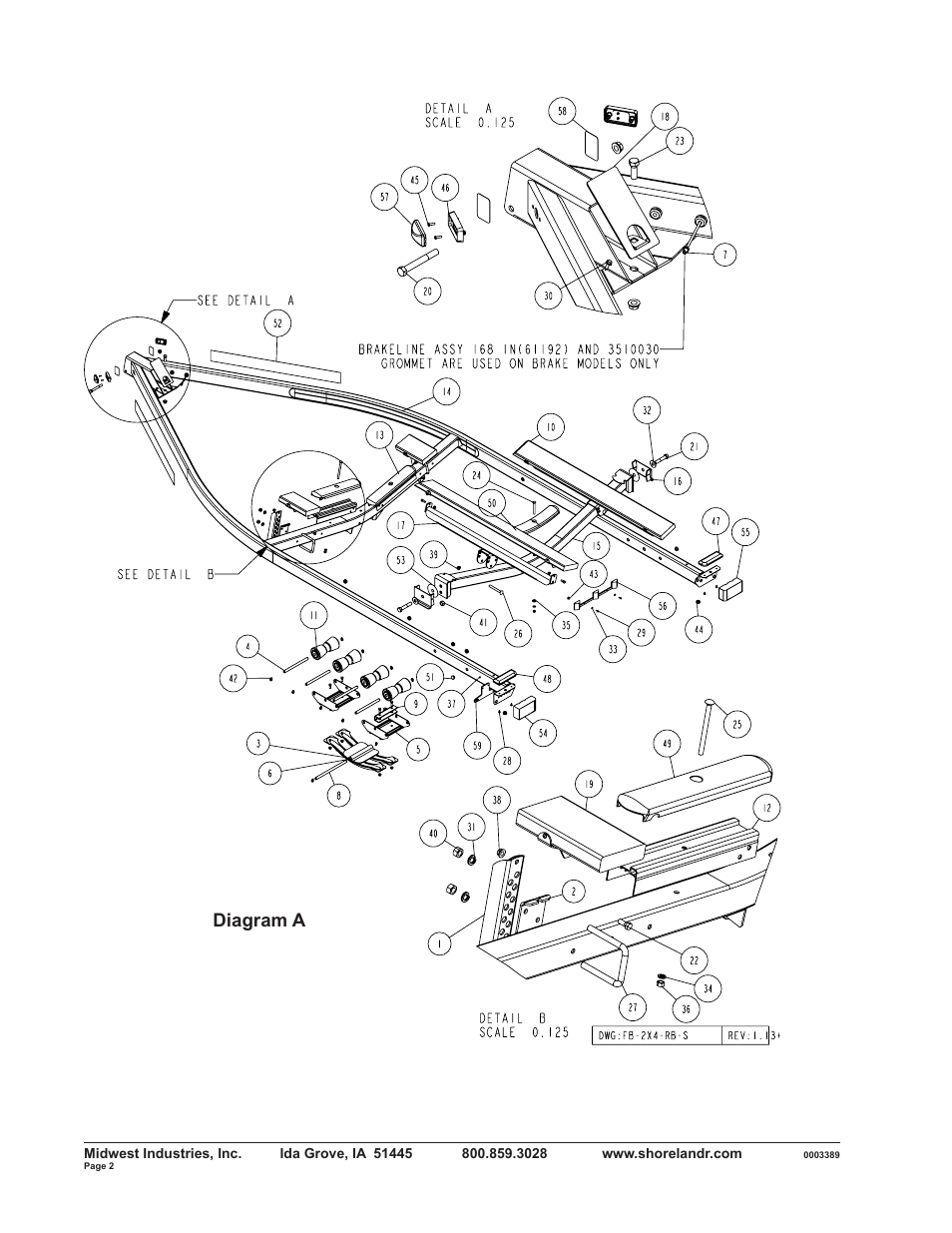 Diagram a | ShoreLand'r SLRB2313BS V.2 User Manual | Page 2 / 10