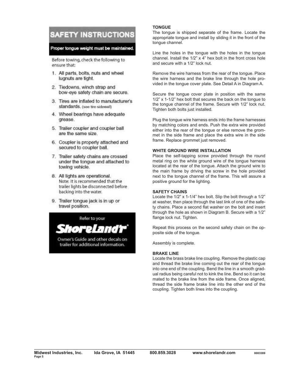 ShoreLand'r SLRB2313BS V.2 User Manual | Page 5 / 10
