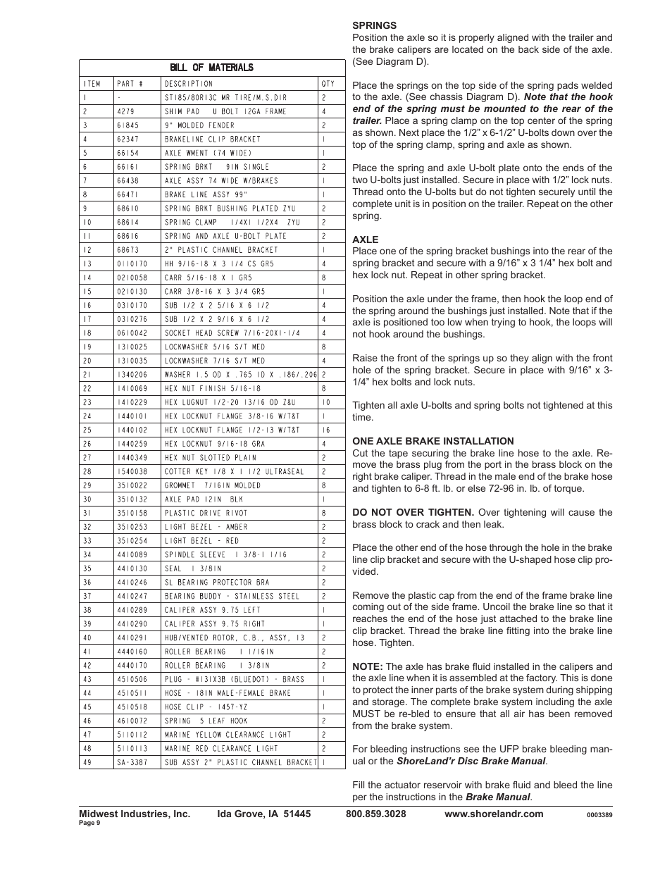 ShoreLand'r SLRB2313BS V.2 User Manual | Page 9 / 10