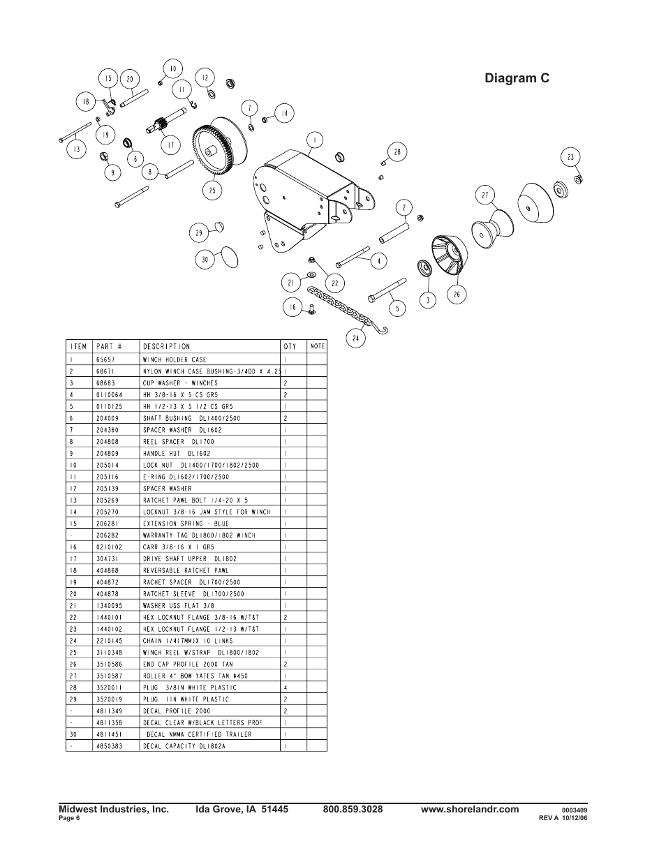 Diagram c | ShoreLand'r SLRB2313BSW V.1 User Manual | Page 6 / 12