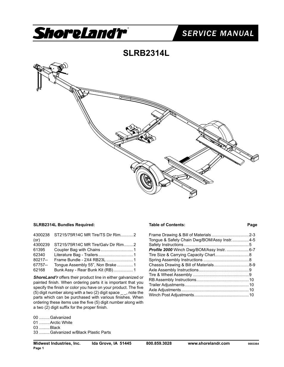 ShoreLand'r SLRB2314L User Manual | 10 pages