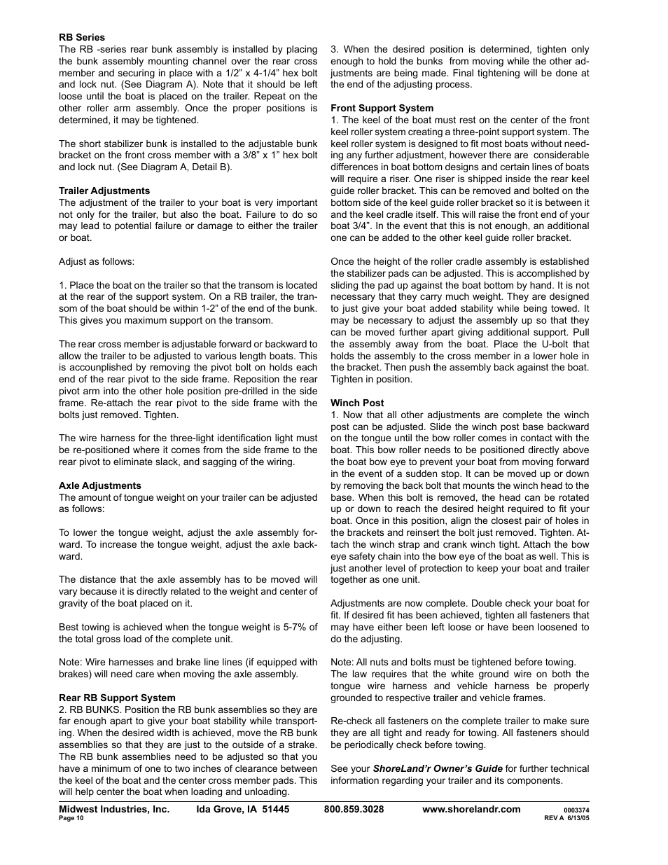 ShoreLand'r SLRB2314LW User Manual | Page 10 / 10
