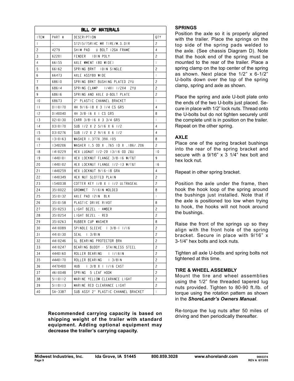 ShoreLand'r SLRB2314LW User Manual | Page 9 / 10