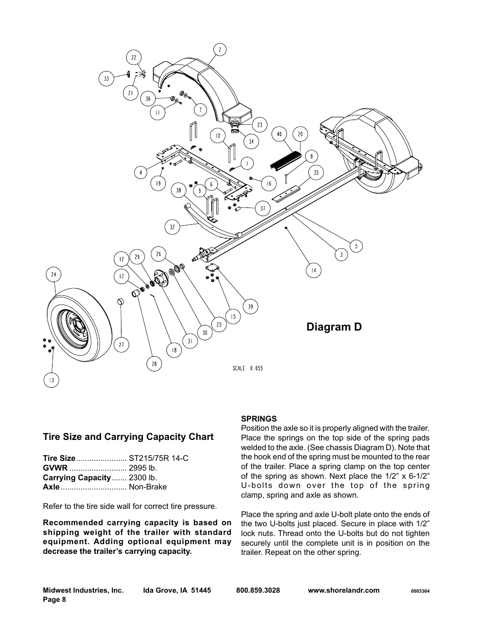 Diagram d | ShoreLand'r SLRB23L User Manual | Page 8 / 10