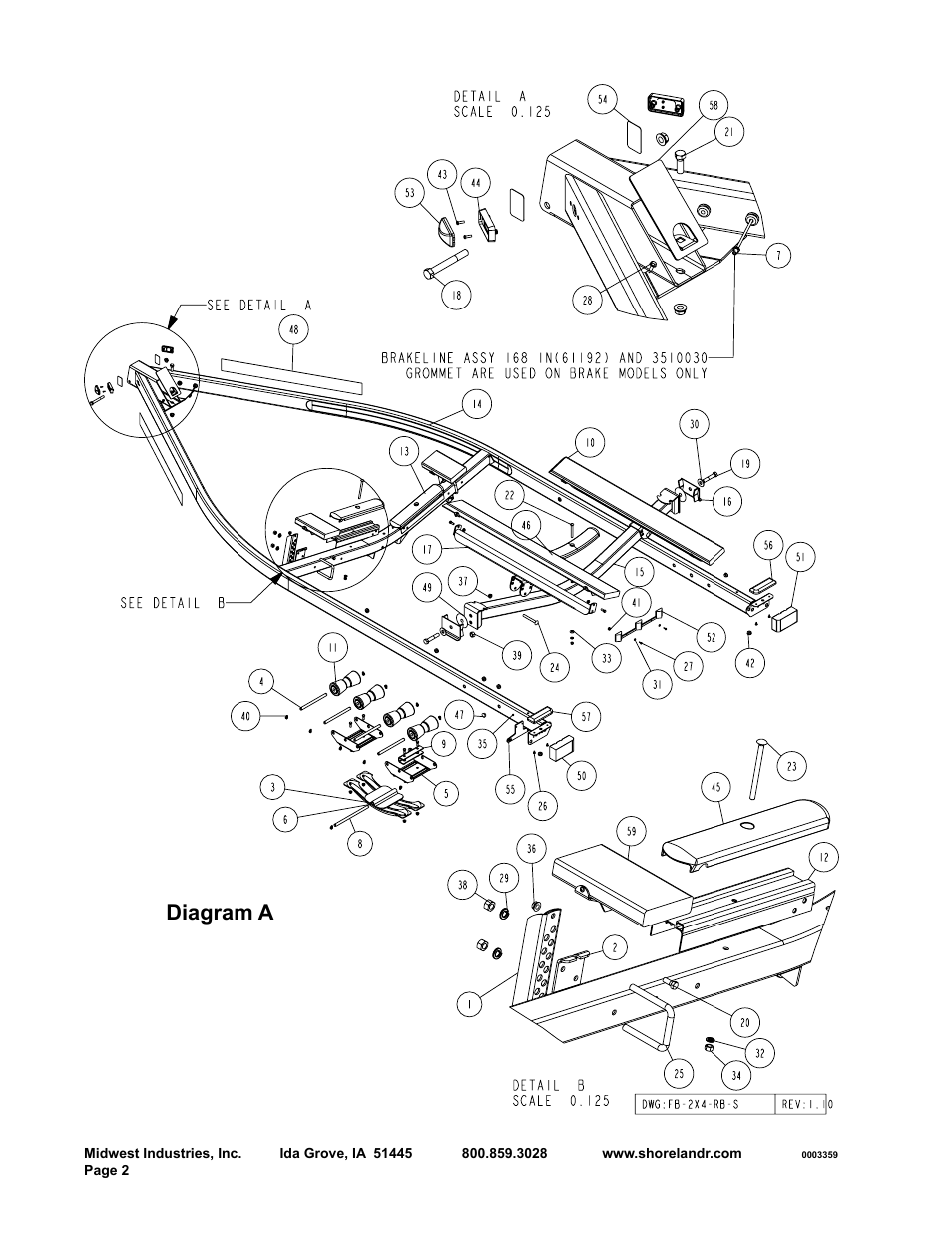 Diagram a | ShoreLand'r SLRB23S User Manual | Page 2 / 10