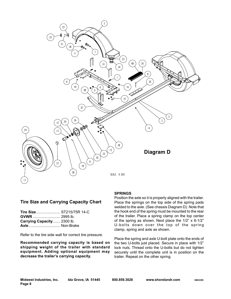 Diagram d | ShoreLand'r SLRB23S User Manual | Page 8 / 10