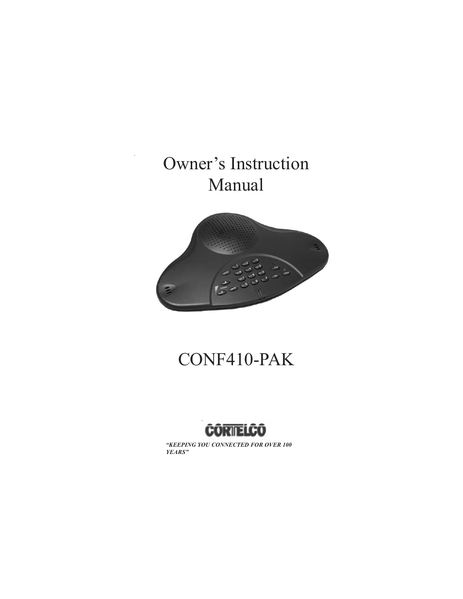 Cortelco CONF410PAK User Manual | 17 pages