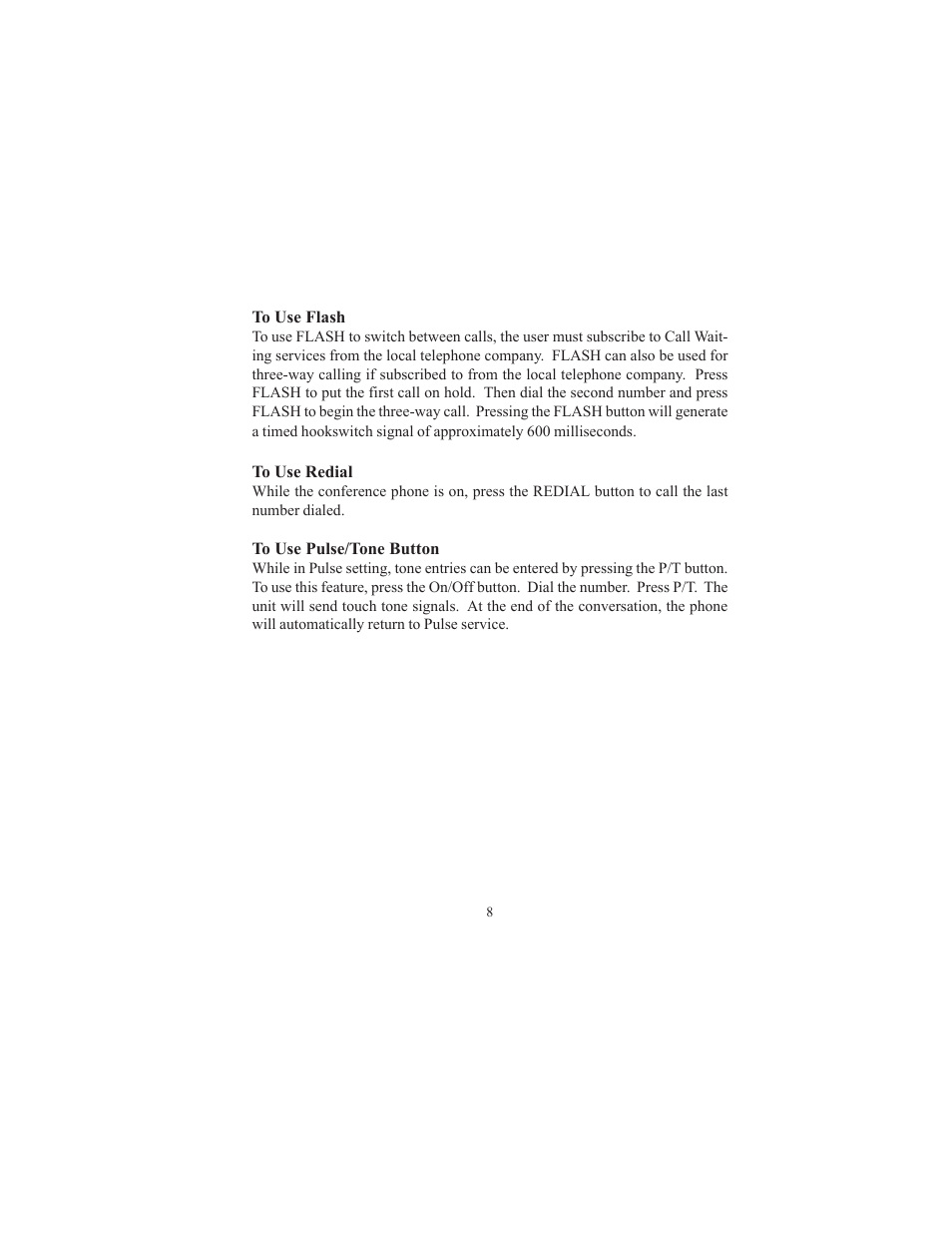 Cortelco CONF410PAK User Manual | Page 11 / 17
