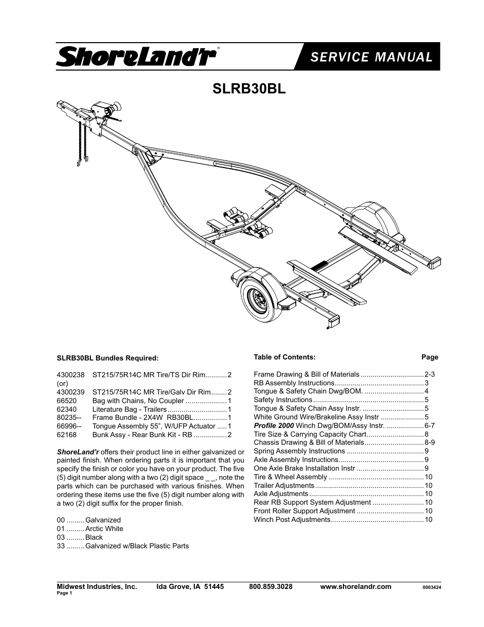 ShoreLand'r SLRB30BL V.1 User Manual | 10 pages