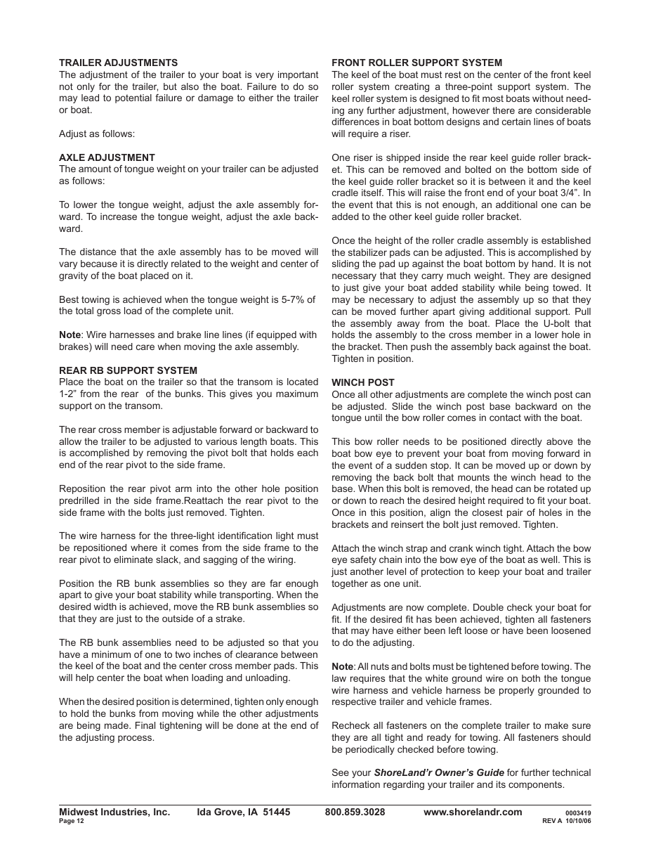 ShoreLand'r SLRB30BS V.2 User Manual | Page 12 / 12