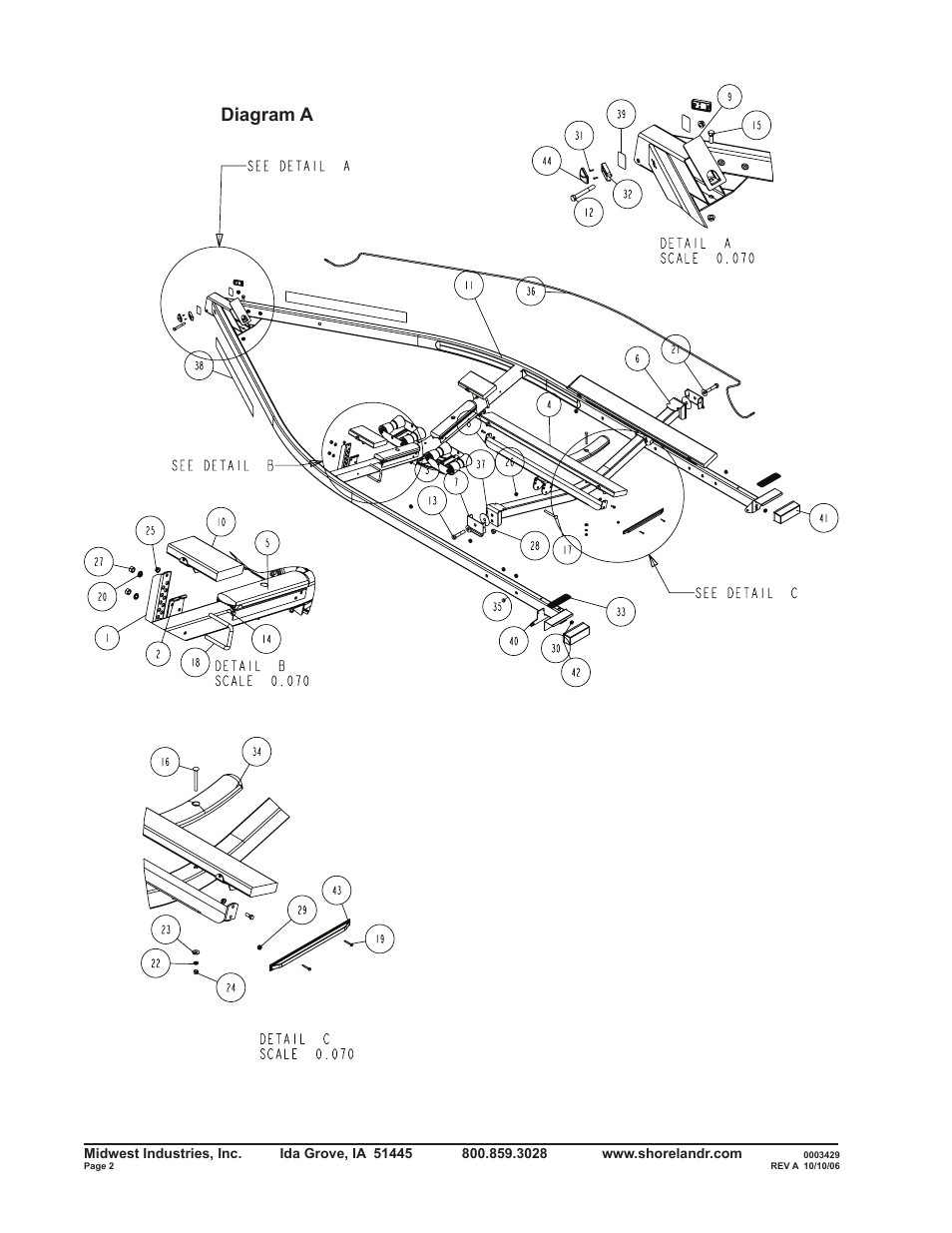 Diagram a | ShoreLand'r SLRB30BSW V.1 User Manual | Page 2 / 12