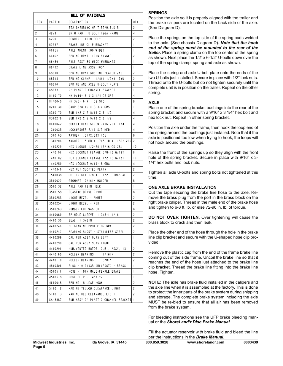 ShoreLand'r SLRB30BXLW V.1 User Manual | Page 9 / 10