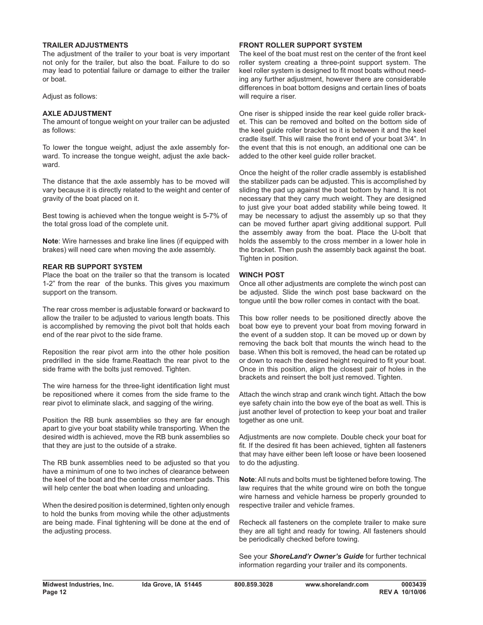 ShoreLand'r SLRB30BXLW V.2 User Manual | Page 12 / 12