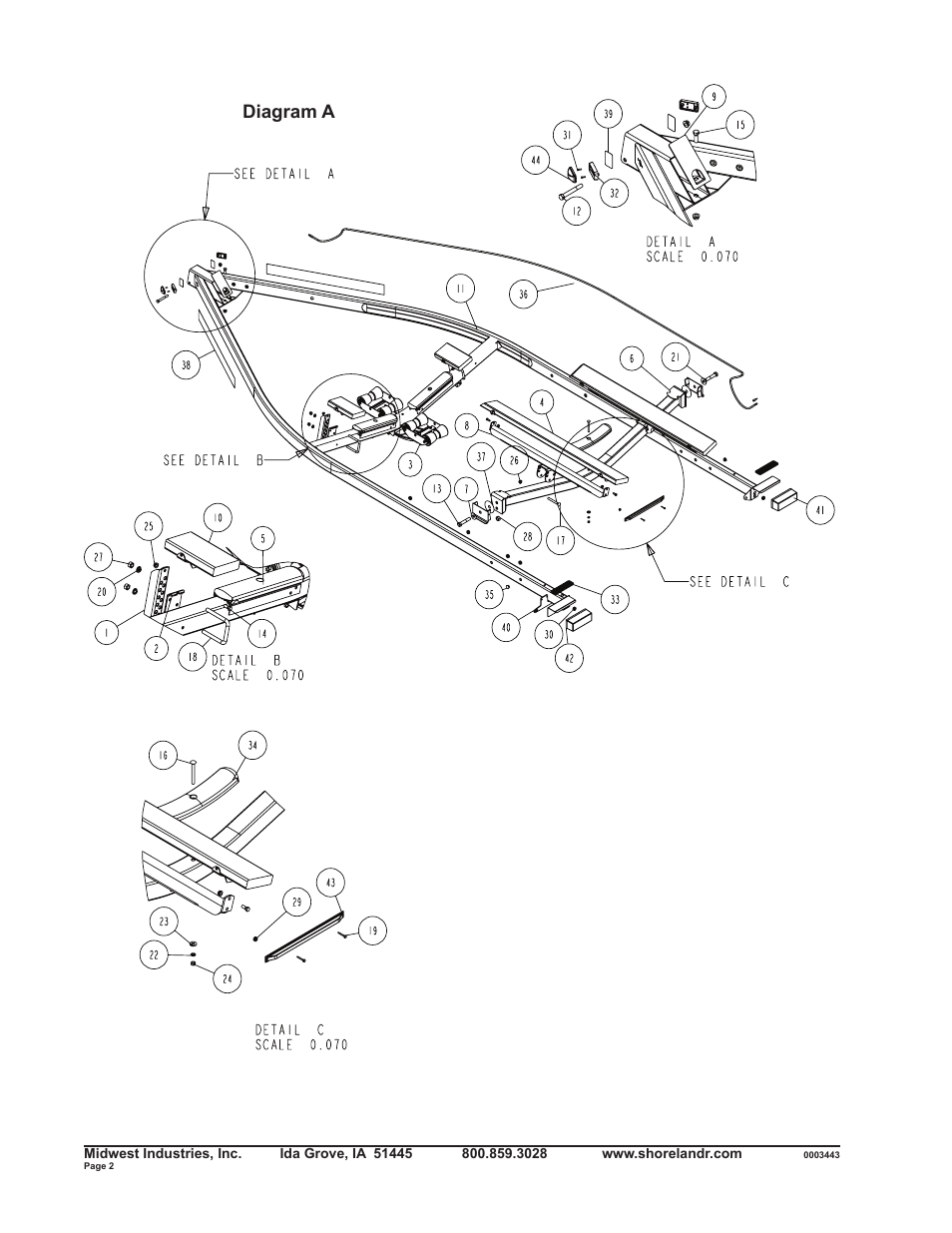 Diagram a | ShoreLand'r SLRB34BLW V.2 User Manual | Page 2 / 12