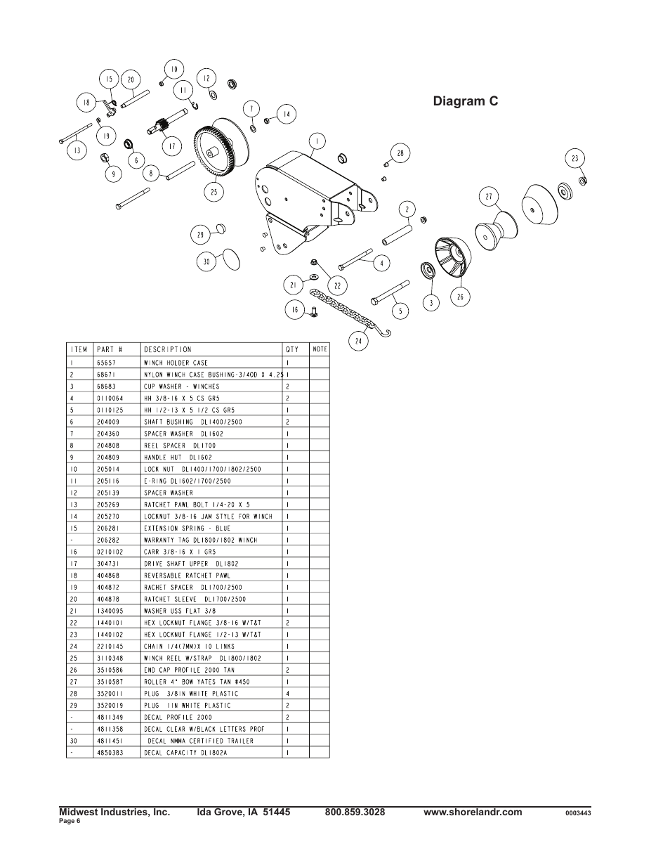 Diagram c | ShoreLand'r SLRB34BLW V.2 User Manual | Page 6 / 12