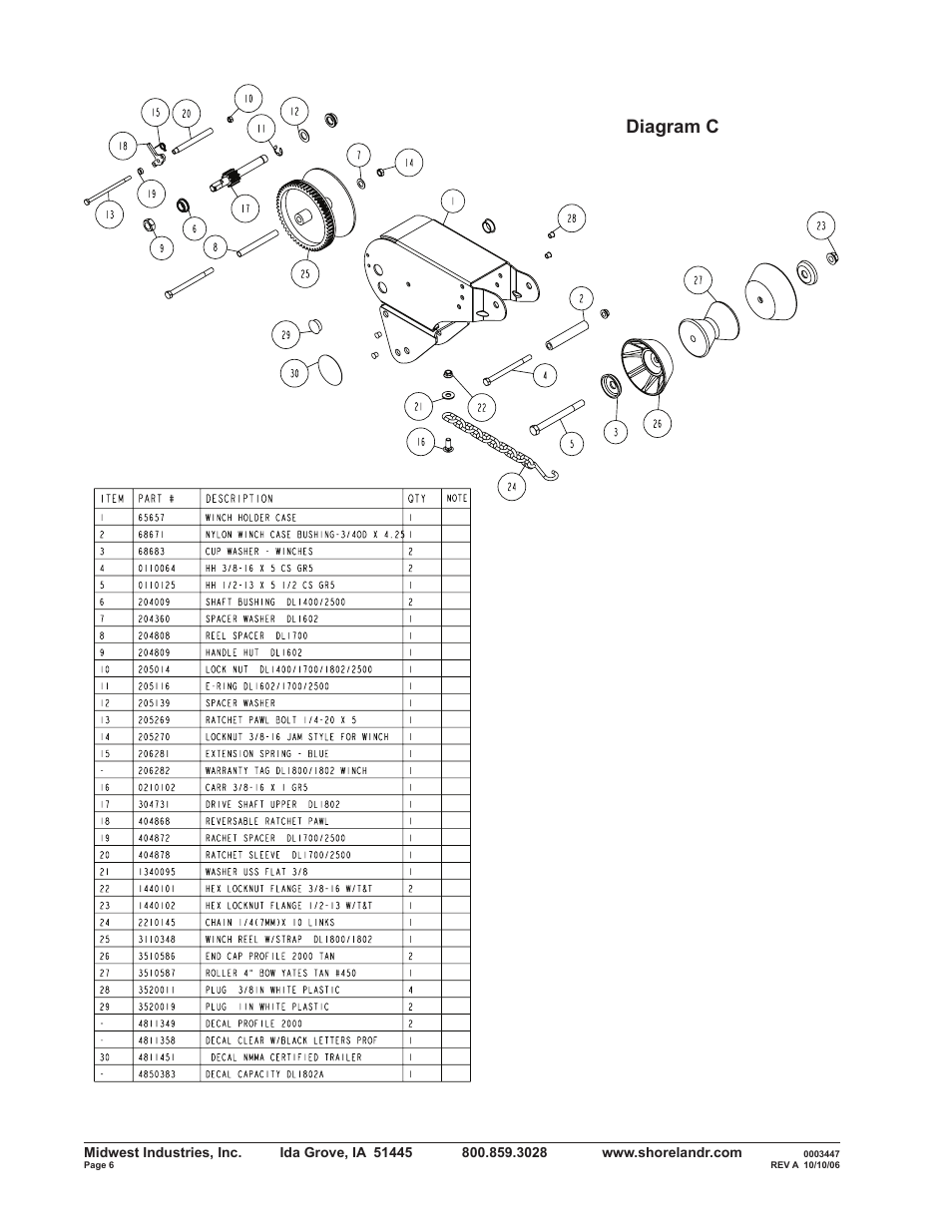 Diagram c | ShoreLand'r SLRB34BXLW V.1 User Manual | Page 6 / 12