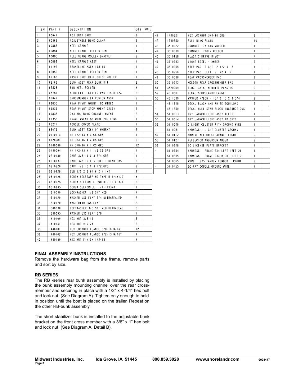 ShoreLand'r SLRB34BXLW V.2 User Manual | Page 3 / 10
