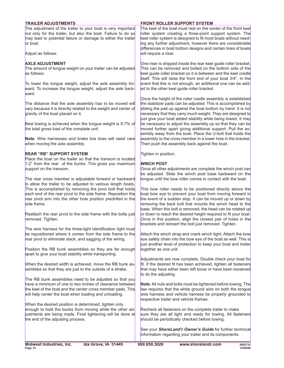 ShoreLand'r SLRB40TABBLW User Manual | Page 14 / 14