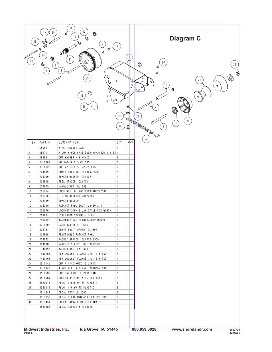 Diagram c | ShoreLand'r SLRB40TABBXLW User Manual | Page 6 / 14