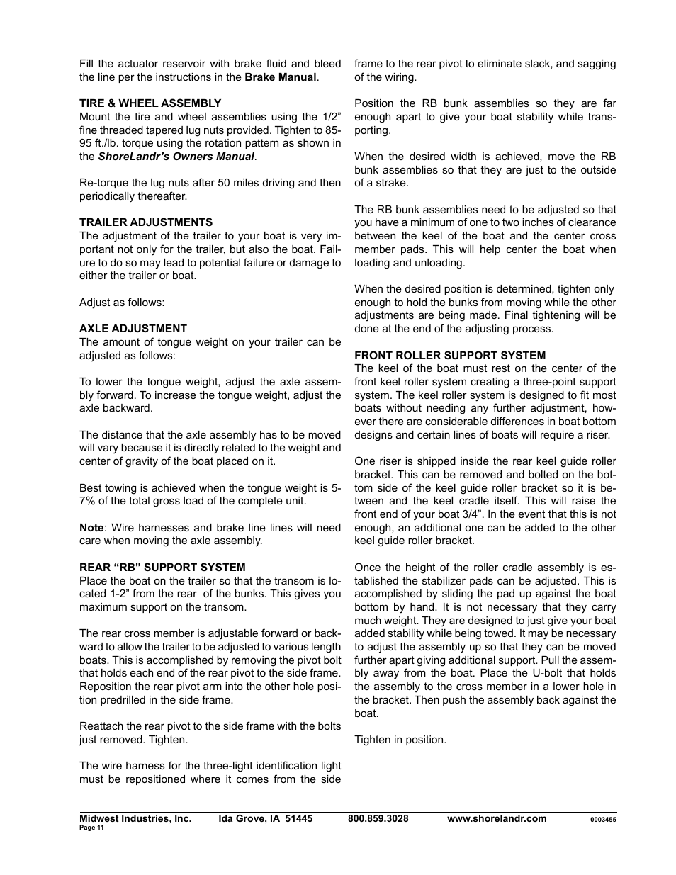 ShoreLand'r SLRB40TBBLW V.1 User Manual | Page 11 / 12