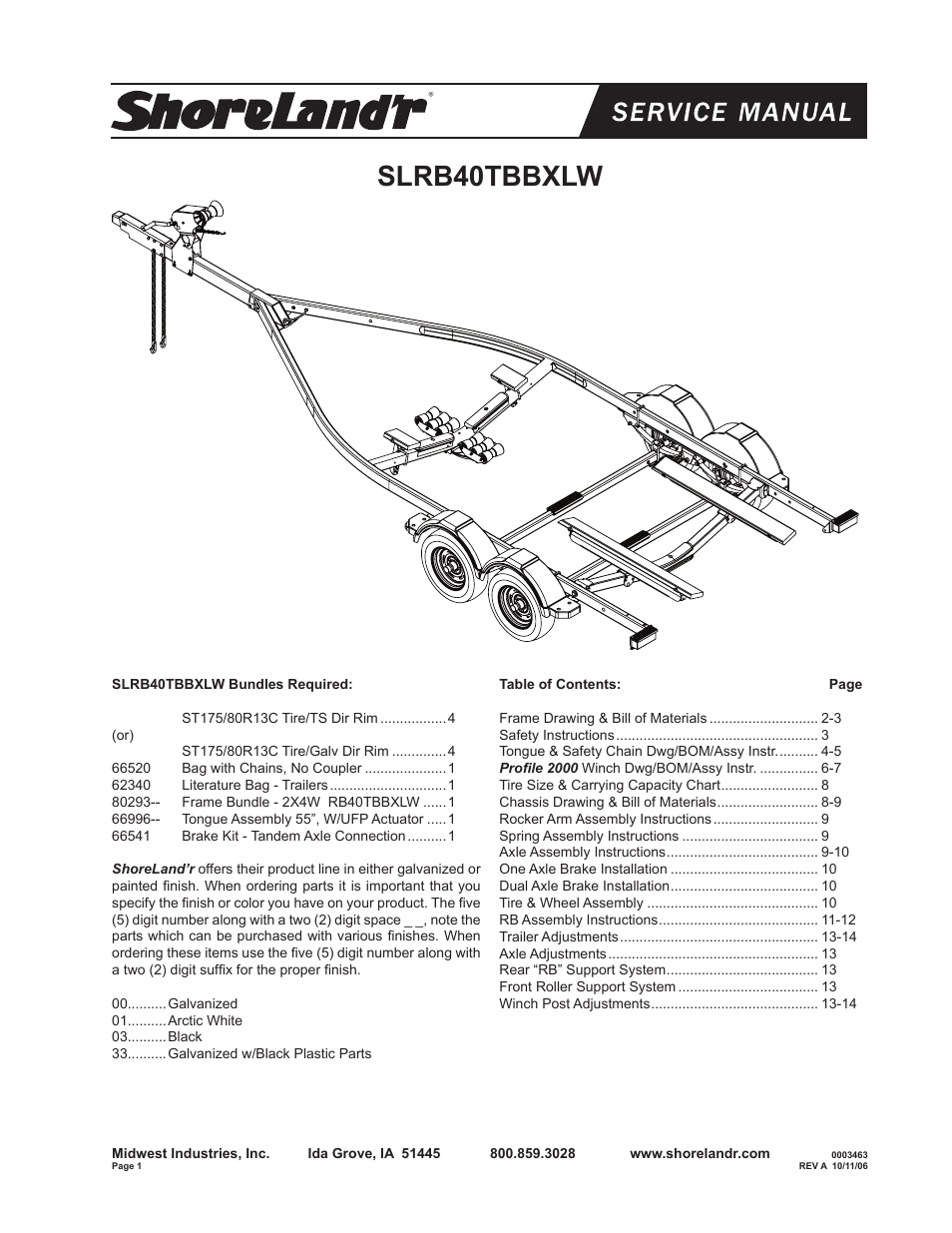 ShoreLand'r SLRB40TBBXLW V.1 User Manual | 14 pages