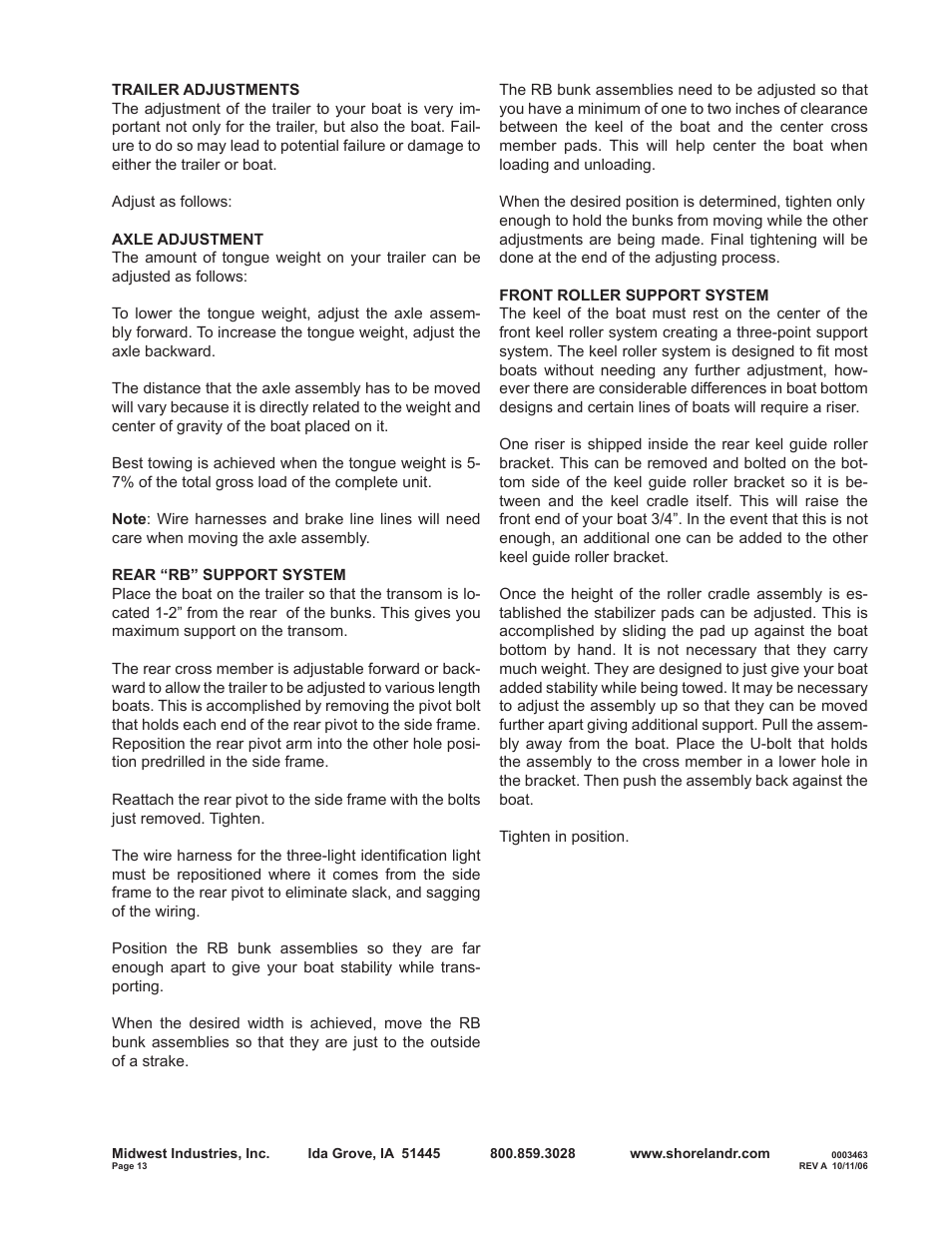 ShoreLand'r SLRB40TBBXLW V.1 User Manual | Page 13 / 14