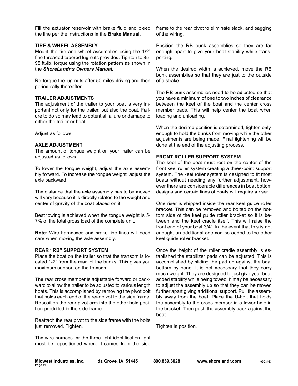 ShoreLand'r SLRB40TBBXLW V.2 User Manual | Page 11 / 12