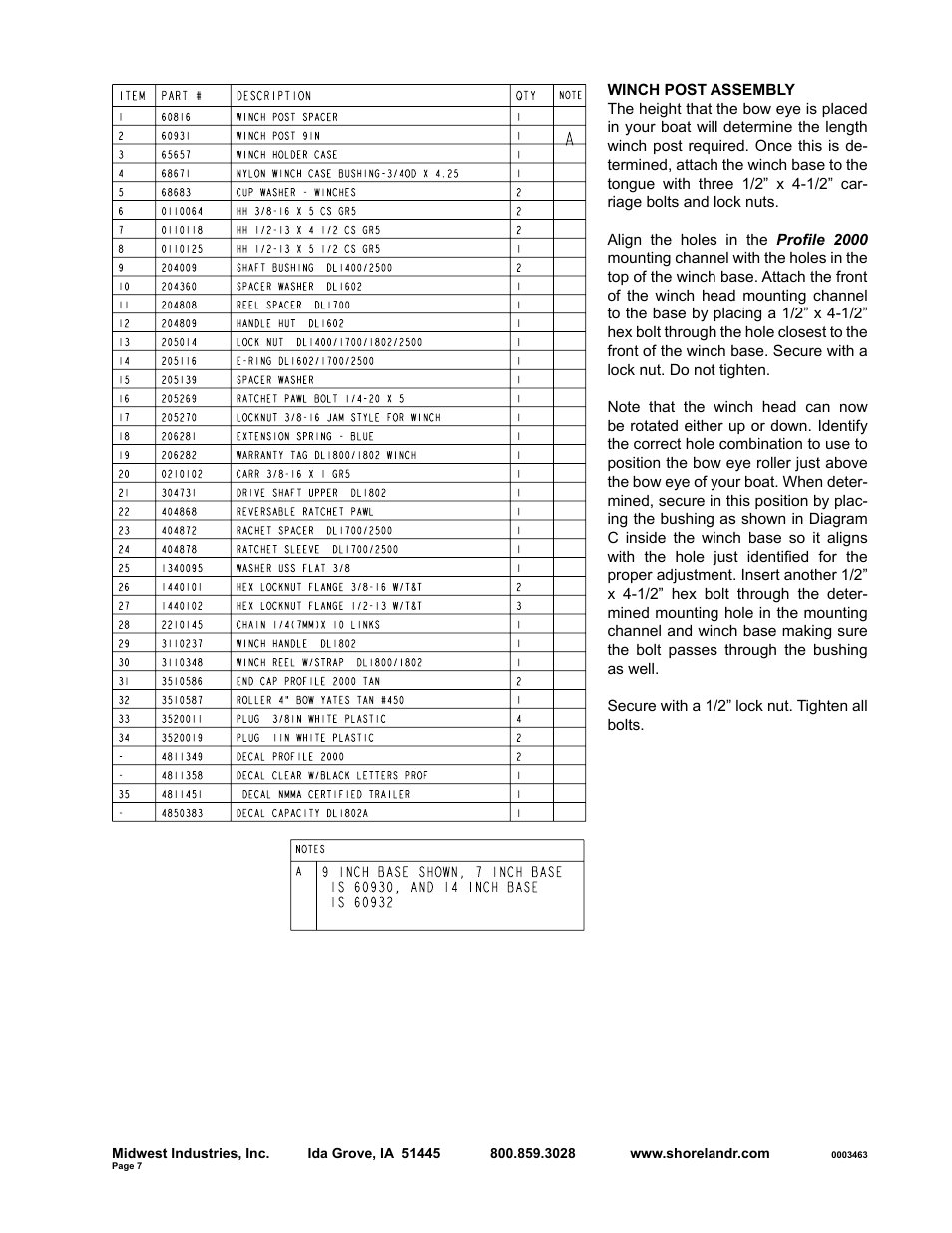ShoreLand'r SLRB40TBBXLW V.2 User Manual | Page 7 / 12