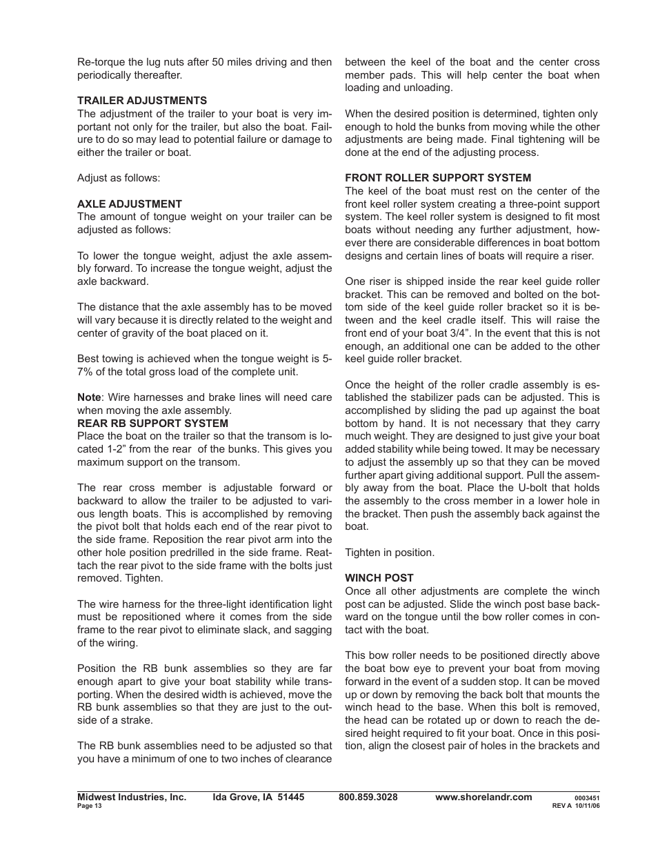 ShoreLand'r SLRB40TBLW V.2 User Manual | Page 13 / 14
