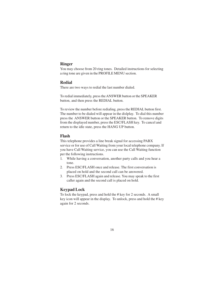Cortelco DECT 6 User Manual | Page 16 / 32