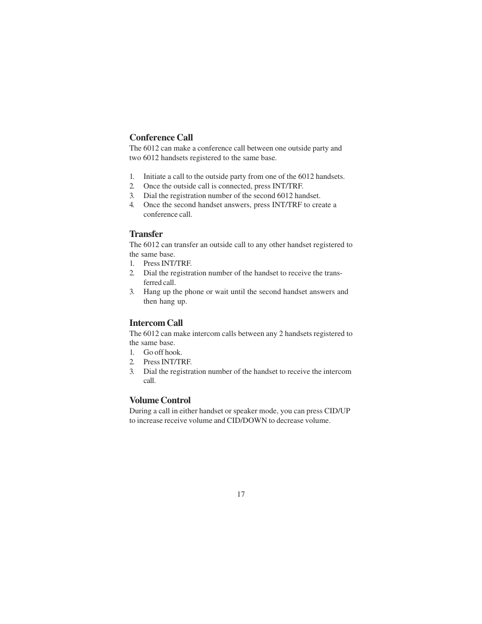 Cortelco DECT 6 User Manual | Page 17 / 32